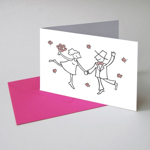 wedding cards with pink envelopes
