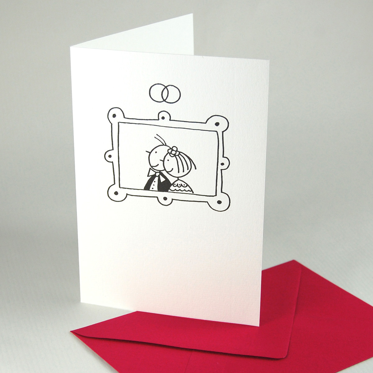 wedding invitations with colorful envelopes