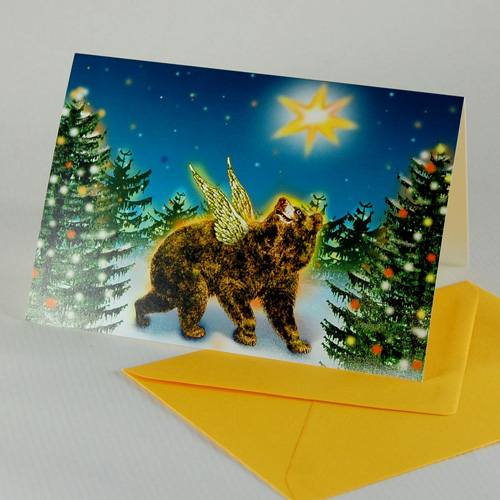modern Corporate Christmas Cards with envelopes