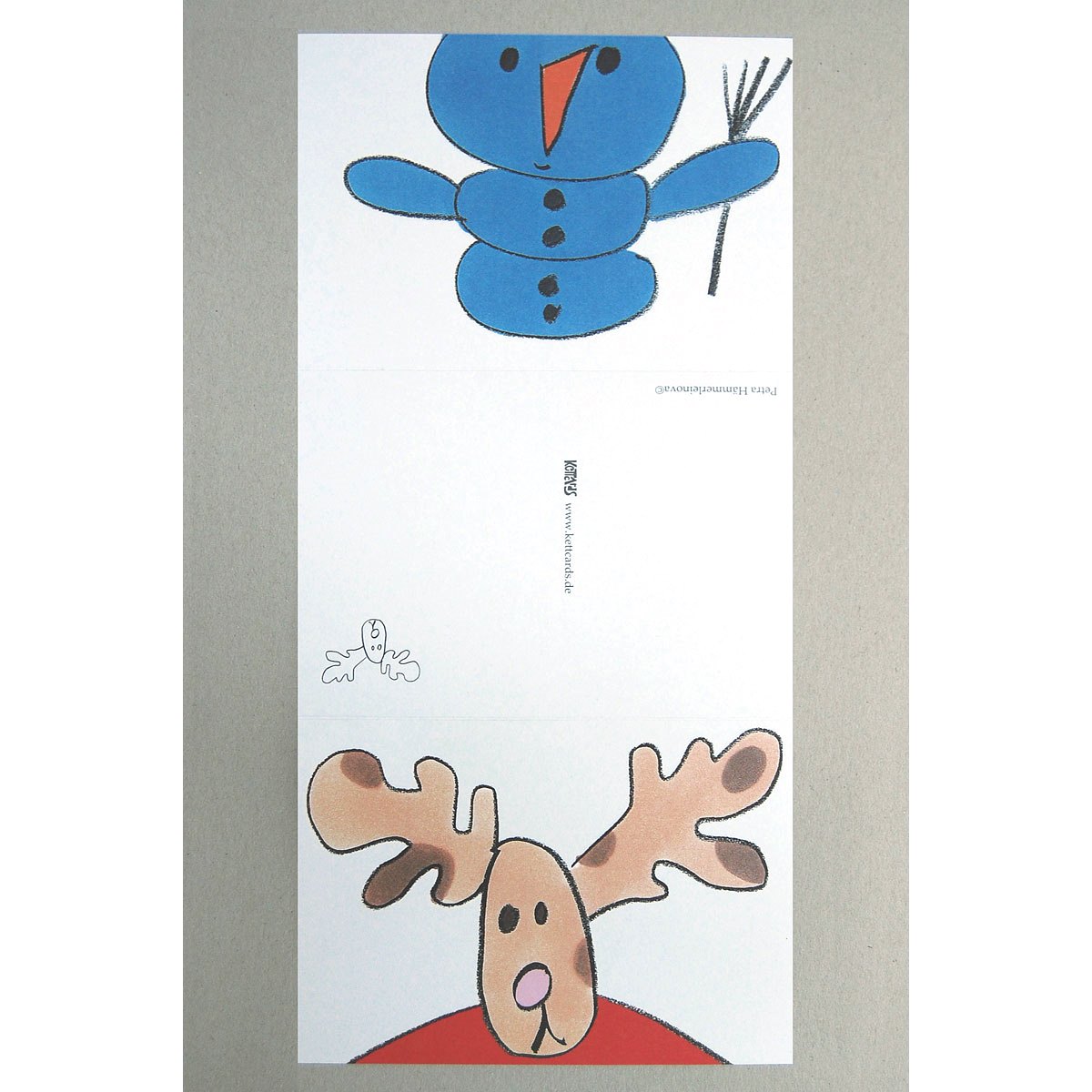 Cartoon Christmas Cards with interesting views