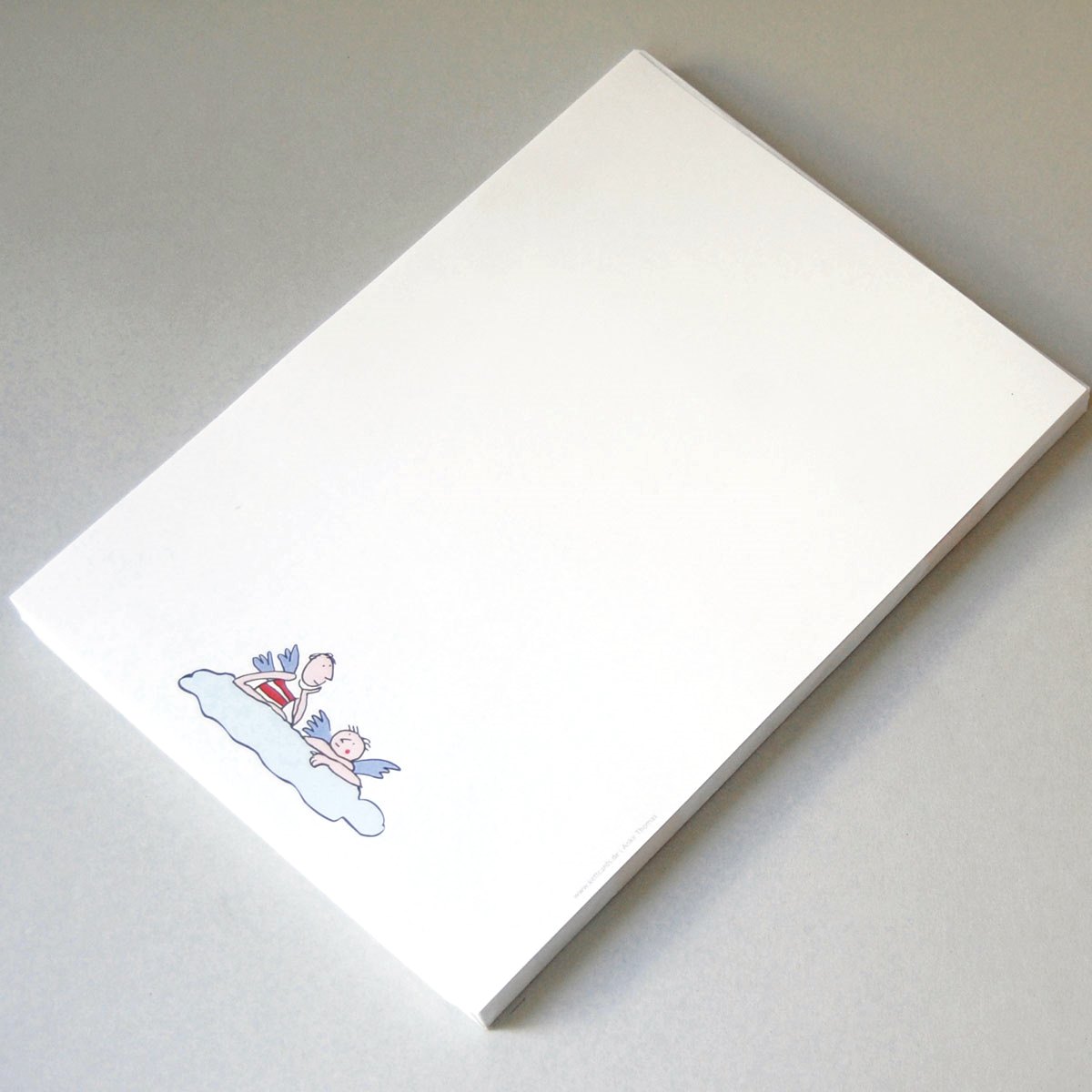 two angels on a cloud, Christmas Stationery Paper, Raffaels Sistine Madona