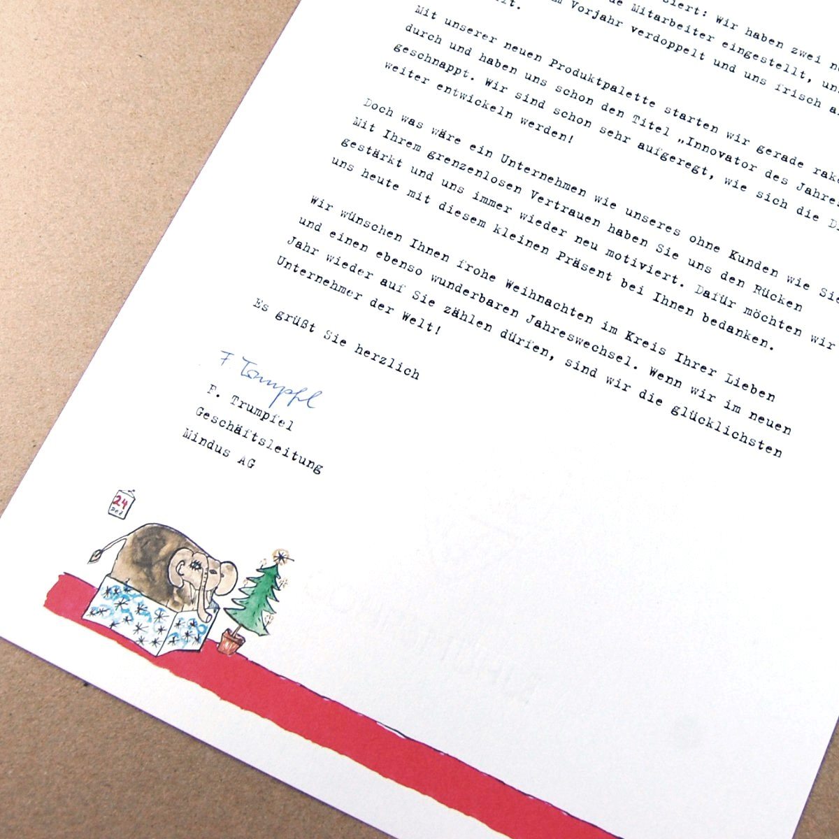 Funny Christmas stationery for your personal Christmas message
