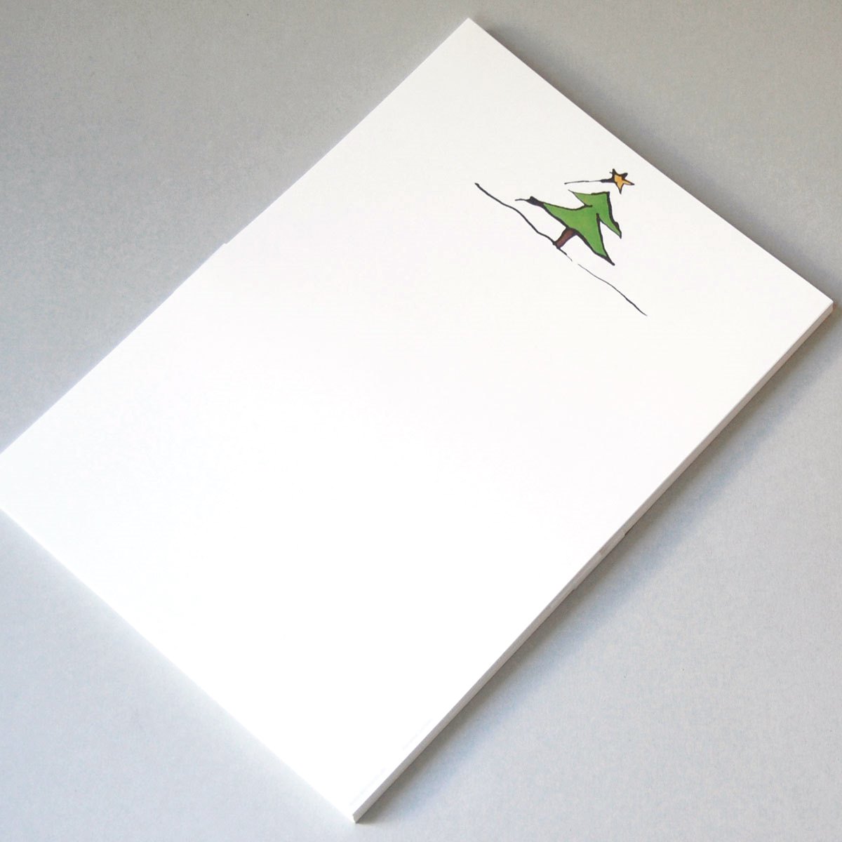 Tree with a Star, Christmas Stationery Paper