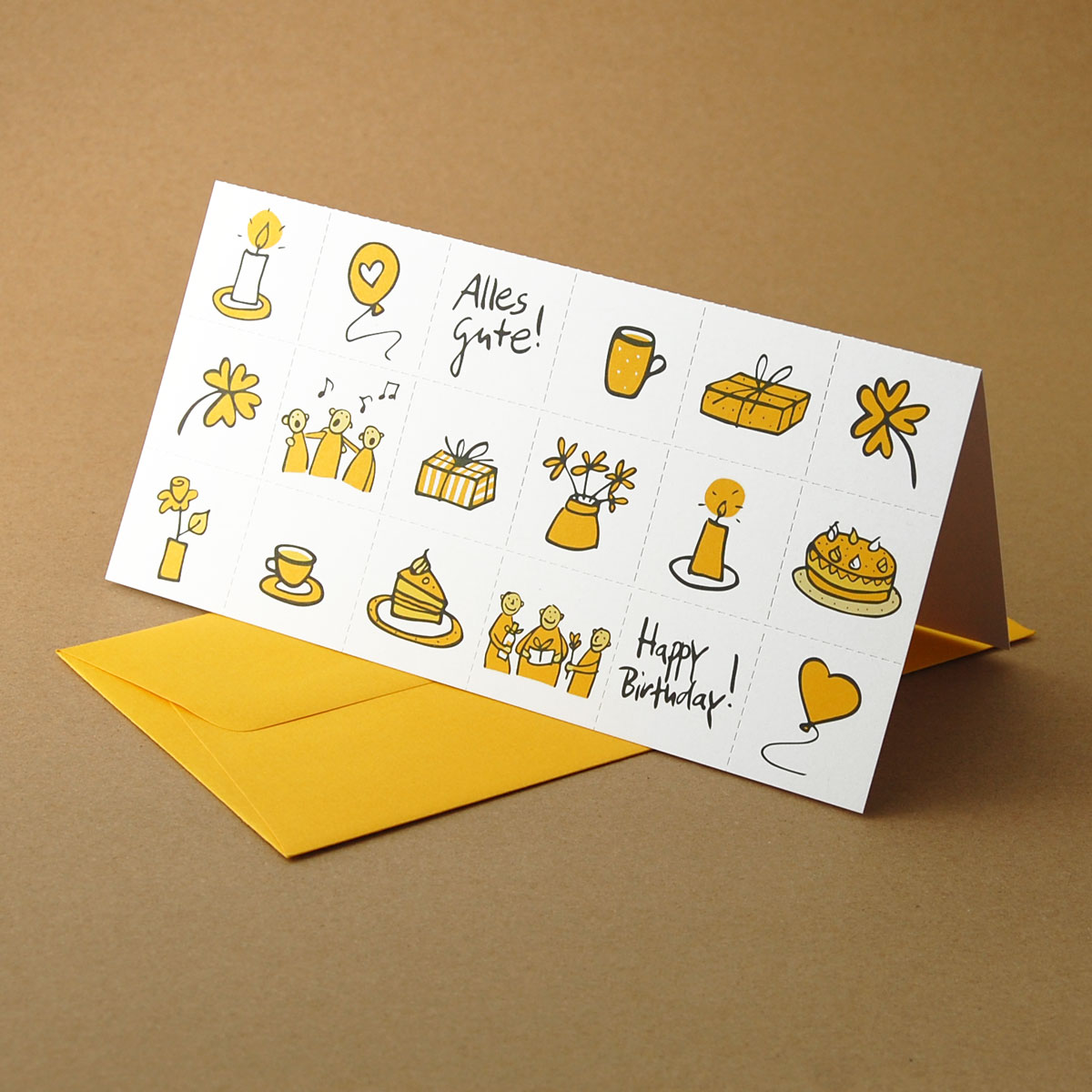 Memo, great design printed - Eco Friendly Birthday cards