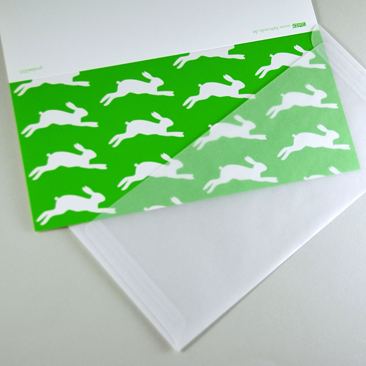 Easter Cards with green envelopes