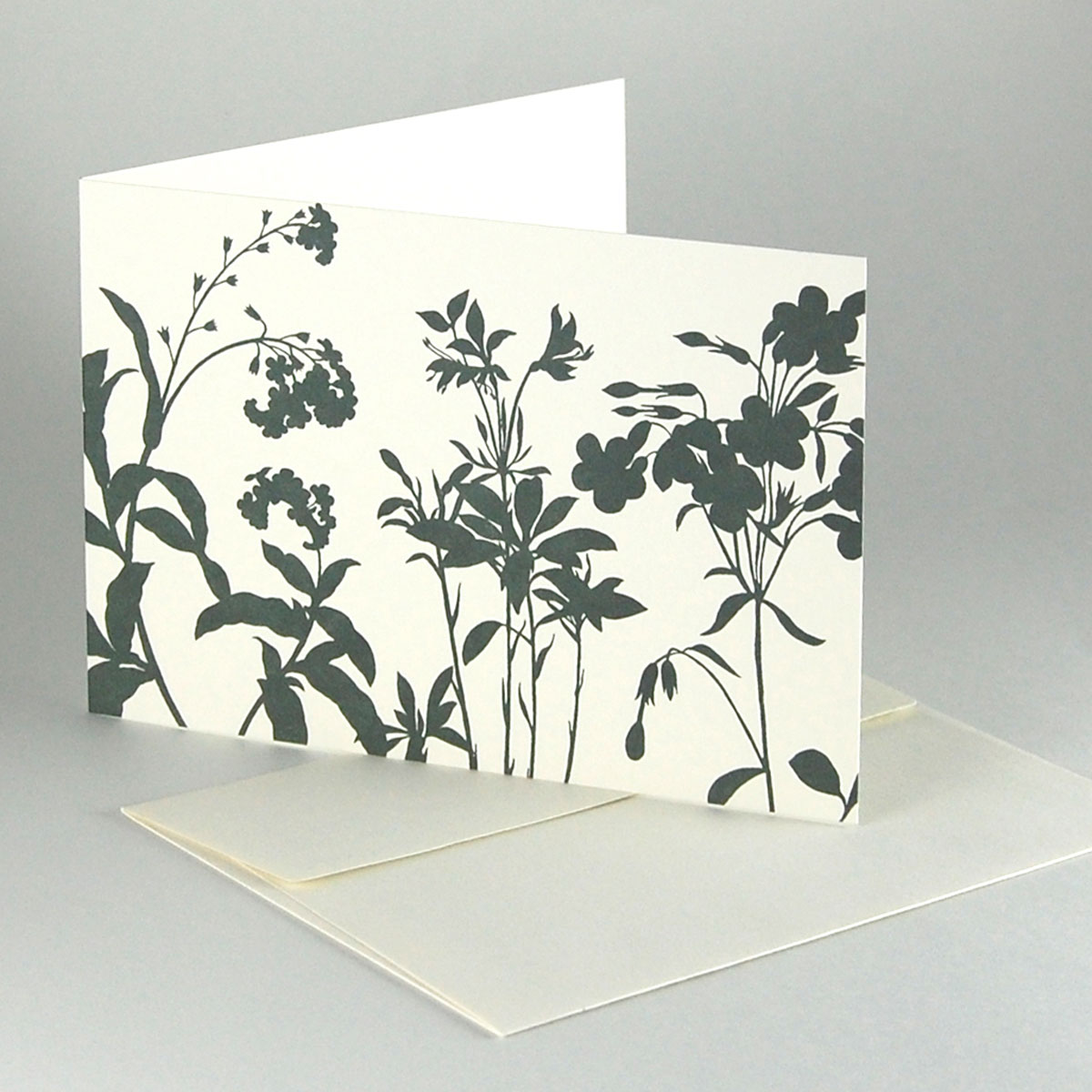 Recycled greeting cards with recycled envelopes