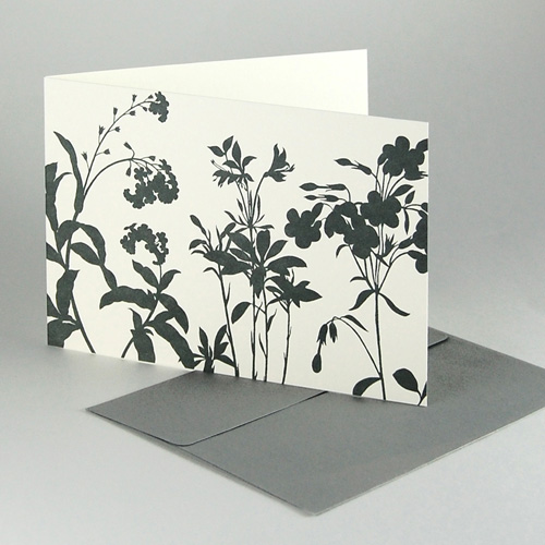 Recycled greeting cards with recycled envelopes