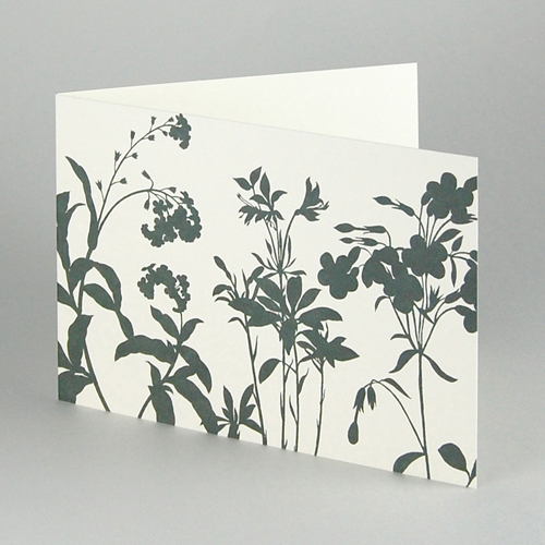 Memorial Stationary: Grey Flowers