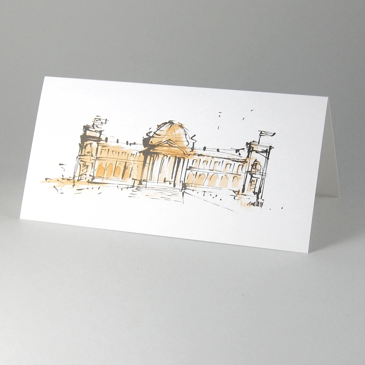Greeting Cards: The Reichstag in Berlin which houses the Bundestag