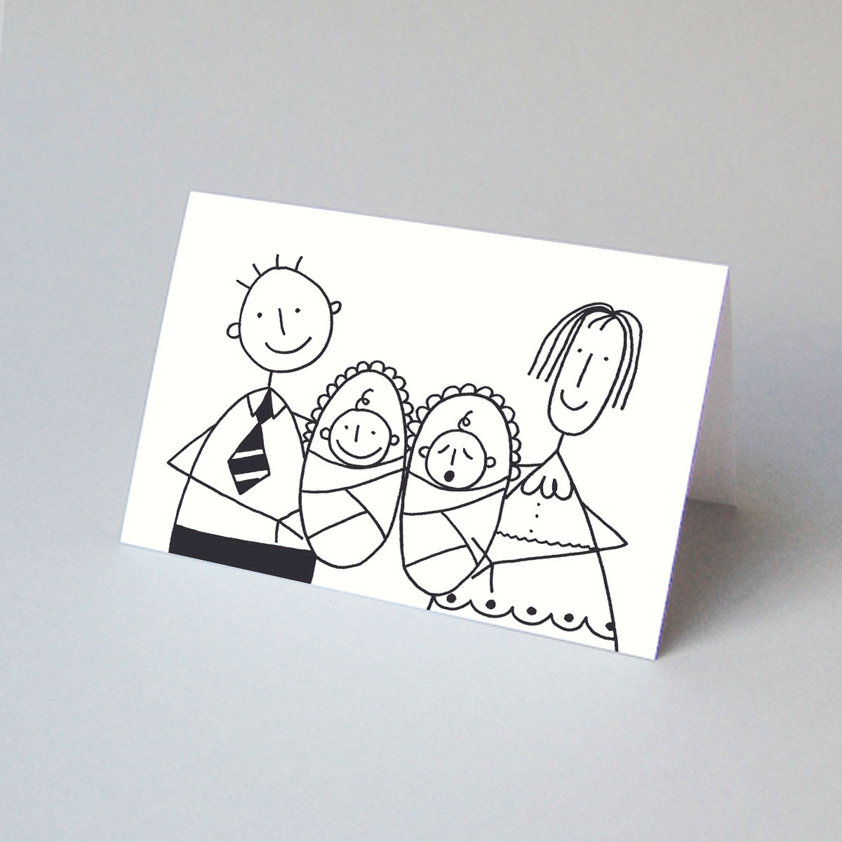 greeting cards: Twins