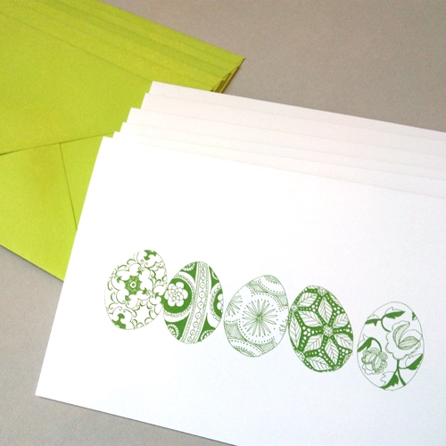 Easter Cards with colorful envelopes