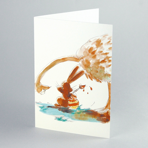 funny Easter Cards: Egg Thief