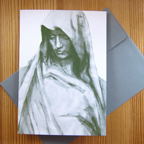 Recycled greeting cards with recycled envelopes