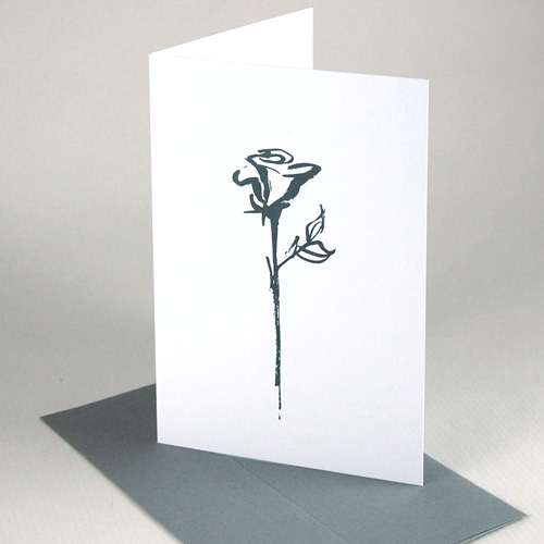 Recycled greeting cards with grey recycled envelopes