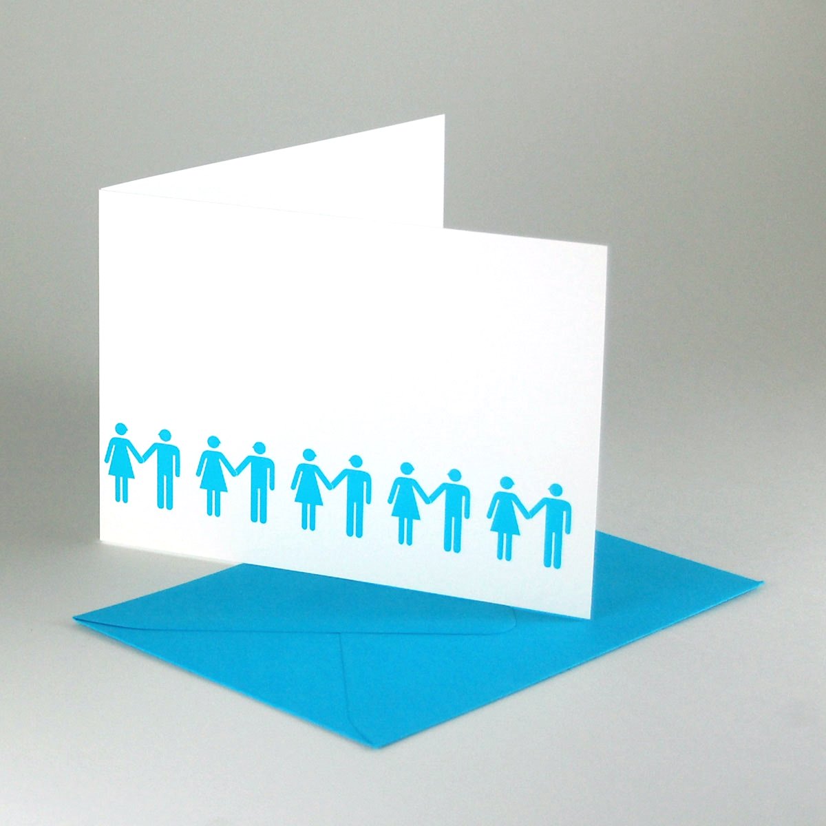 wedding cards with turquoise envelopes