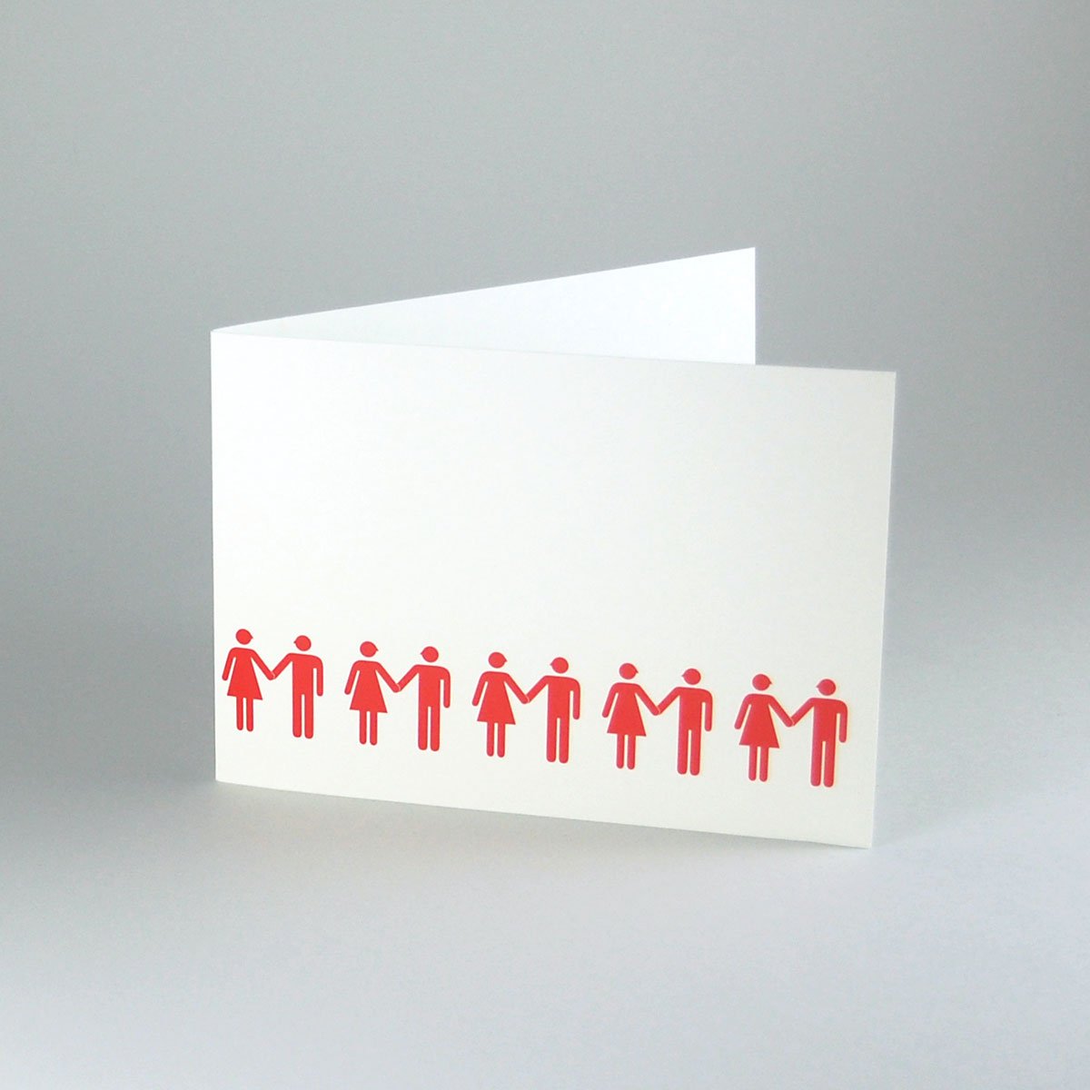 red wedding invitations: Hand in Hand