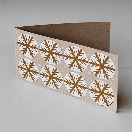 Snow!, Christmas Cards with recycled materials