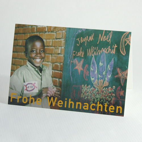 Joeuyeux Noël, charity christmas cards for burundikids, African School