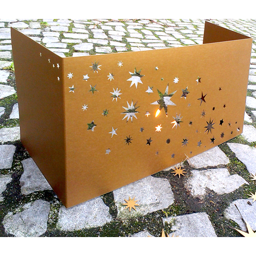 Christmas cards: die-cut stars