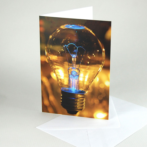 Greeting Cards: Lightbulb with white envelopes