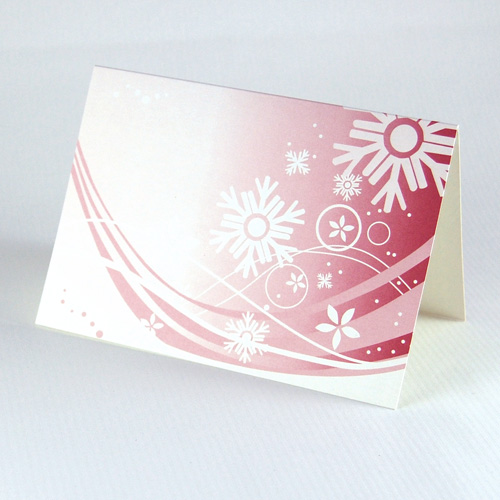 design christmas cards in red