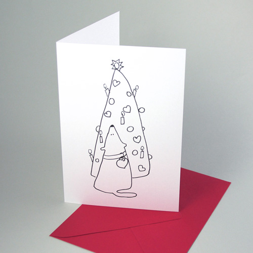 Christmas Cards with red envelopes: Christmas Wishes