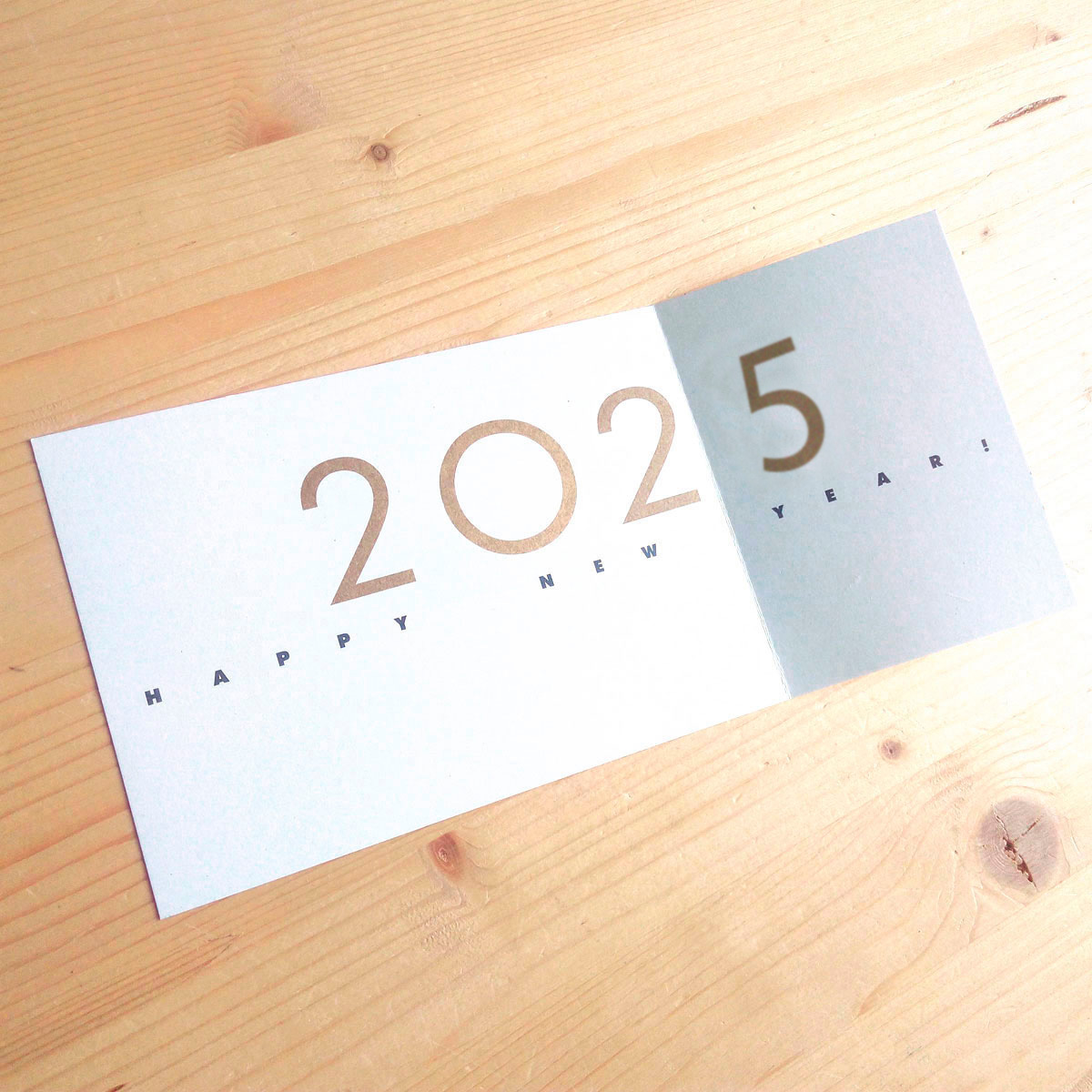 2025 - grey cards, printed on recycled paper - Season´s Greetings