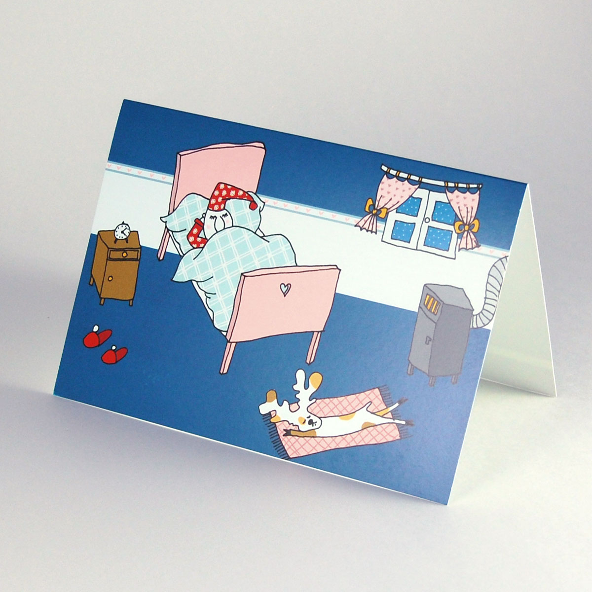 Santa´s Sleeping Room, Corporate Christmas Cards