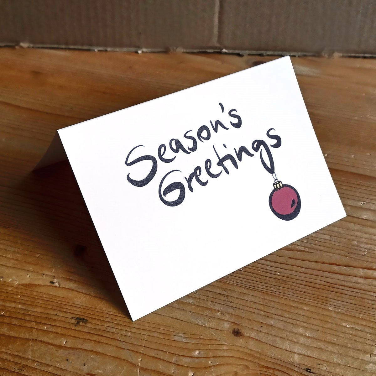 modern christmas cards: Season�s Greetings